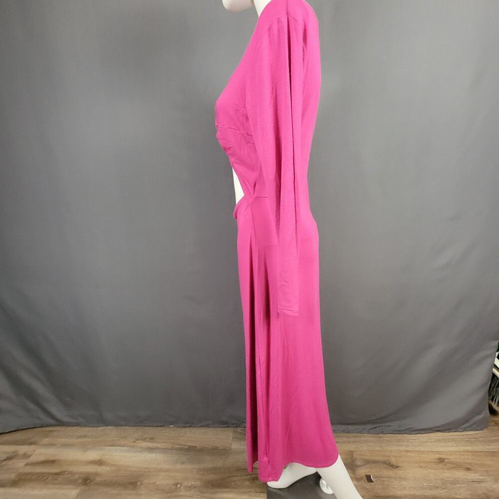Old Navy Cutout Twist Dress L Pink Jersey Knit Y2K Revival - Picture 3 of 9